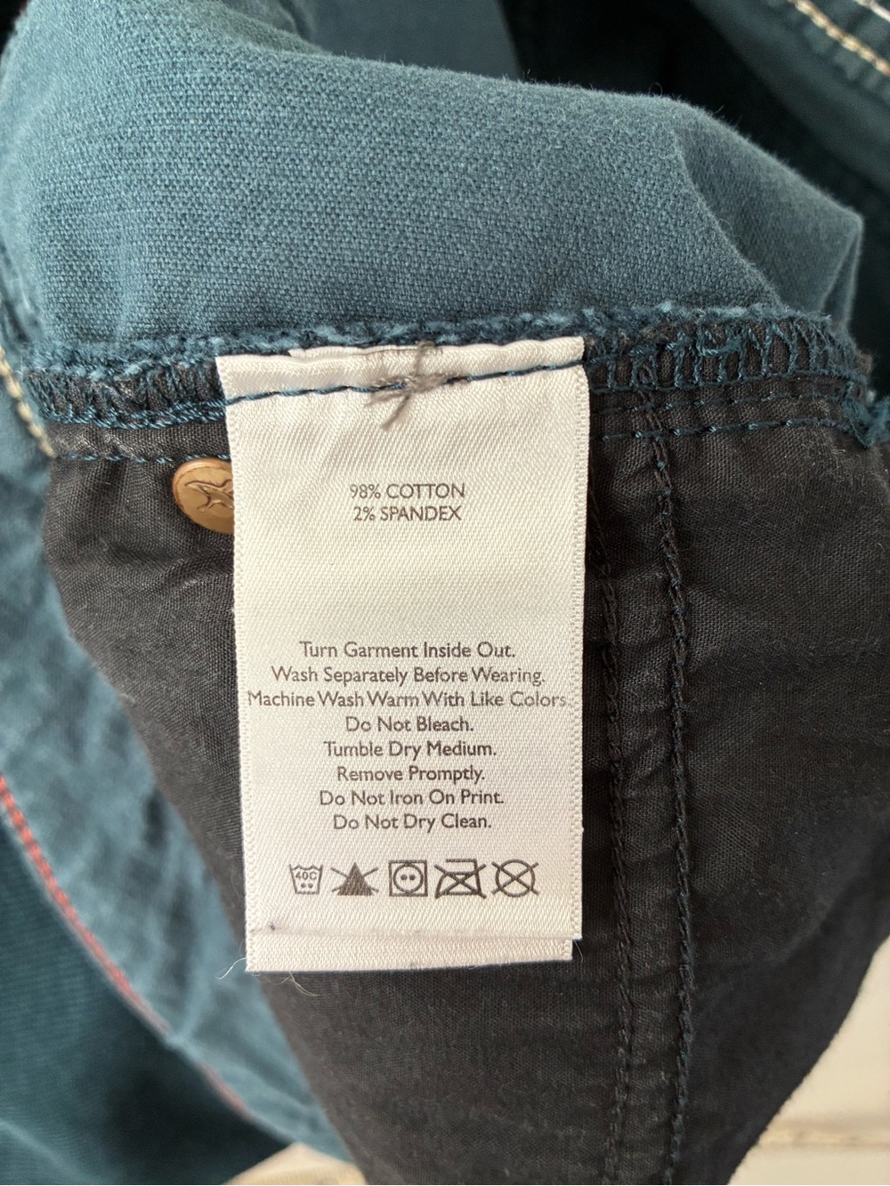 Eddie Bauer Slim Boyfriend Corduroy Pants- Women’s Size 10 - Blue Green - Picture 5 of 9